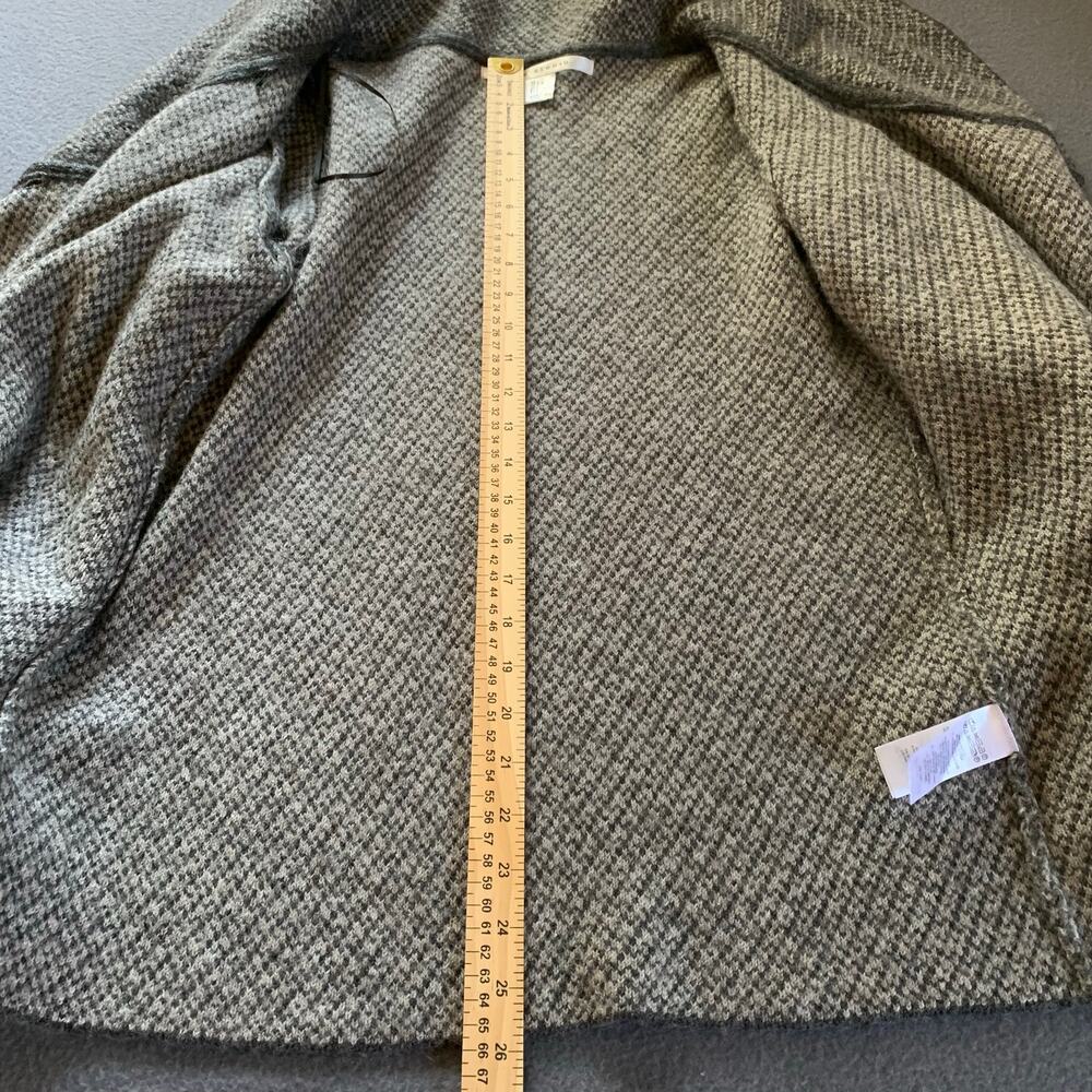 Cozy Wool Blend Jacket w/ Asymmetrical Closure and oversized Shawl Cowl Collar L - Picture 8 of 10